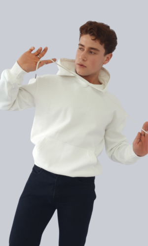 Hoodie Blanco de Algodón