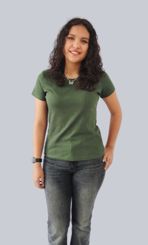 Camiseta Verde Olivo Cuello Ribb